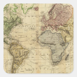 Sticker Carré Monde 5