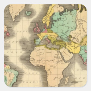 Sticker Carré Monde 6