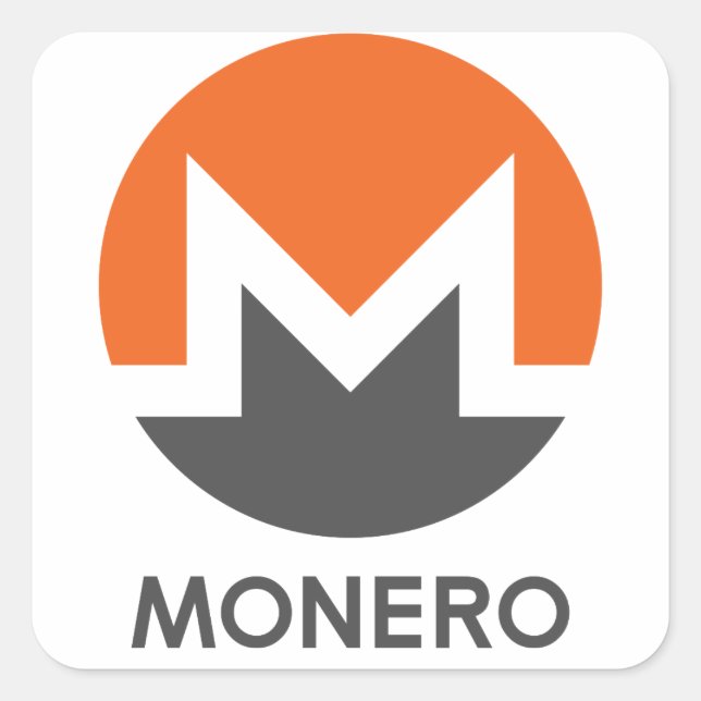 Sticker Carré Monero (Devant)