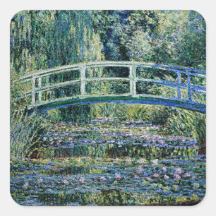 Sticker Carré Monet - Champ de pavot à Argenteuil