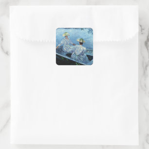 Sticker Carré Monet - Le Blue Rowboat