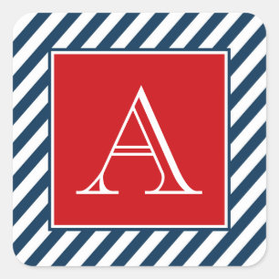 Sticker Carré Monogram design