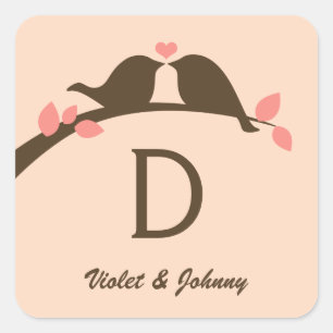 Sticker Carré Monogramme