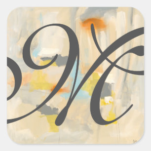Sticker Carré Monogramme   Sacré II