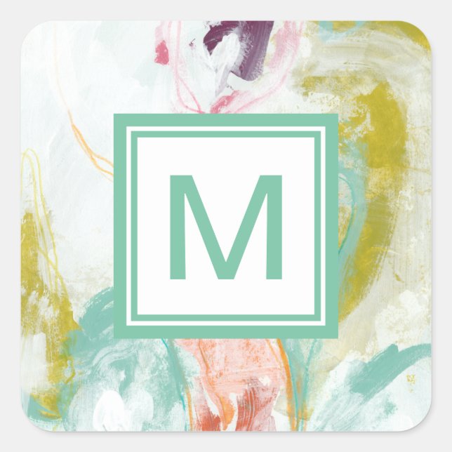 Sticker Carré Monogramme | Scattershot II (Devant)