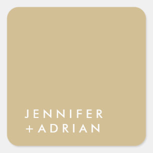 Sticker Carré monogrammed, nom,