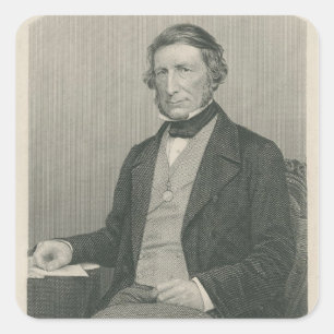 Sticker Carré Monsieur George Cornewall Lewis