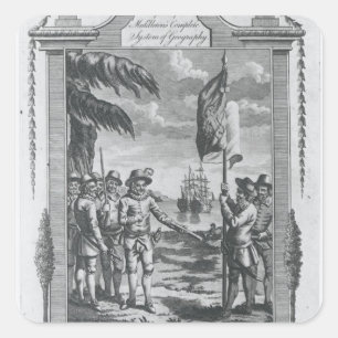 Sticker Carré Monsieur Walter Raleigh