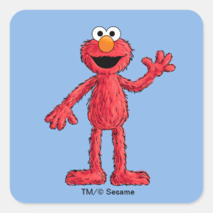 Sticker Carré Monster à la fin de cette histoire Cutie Elmo
