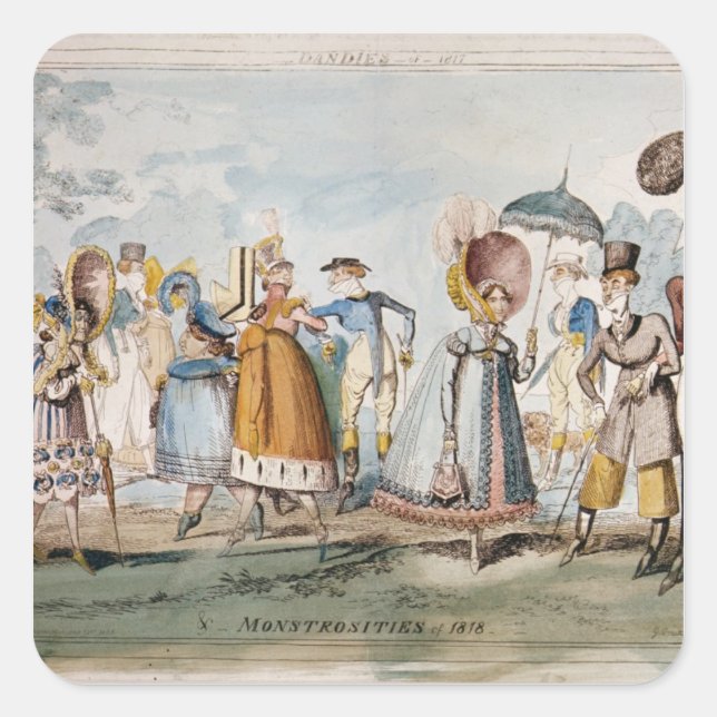 Sticker Carré Monstrosités de 1818 (Devant)