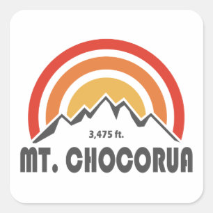 Sticker Carré Mont Chocorua New Hampshire