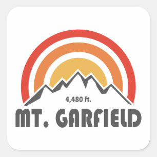 Sticker Carré Mont Garfield New Hampshire