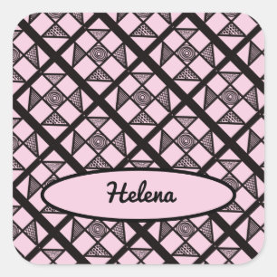 Sticker Carré Montrer la surface de la feuille de patchwork