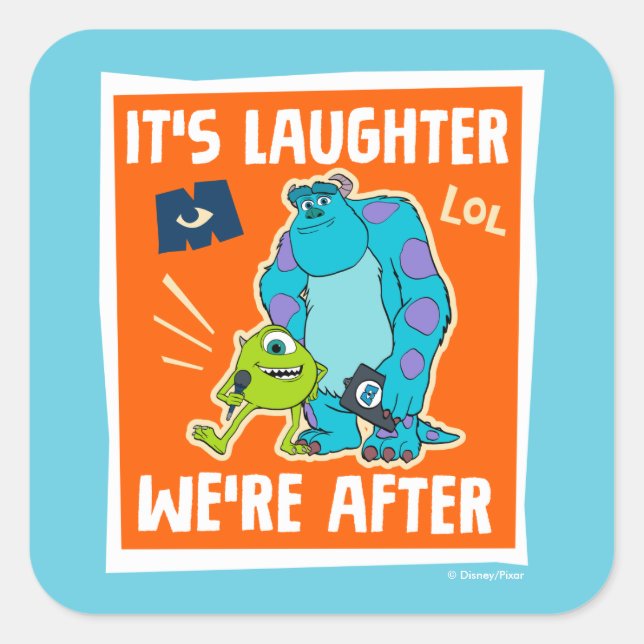 Sticker Carré Montres au travail | C'est le rire que nous cherch (Devant)