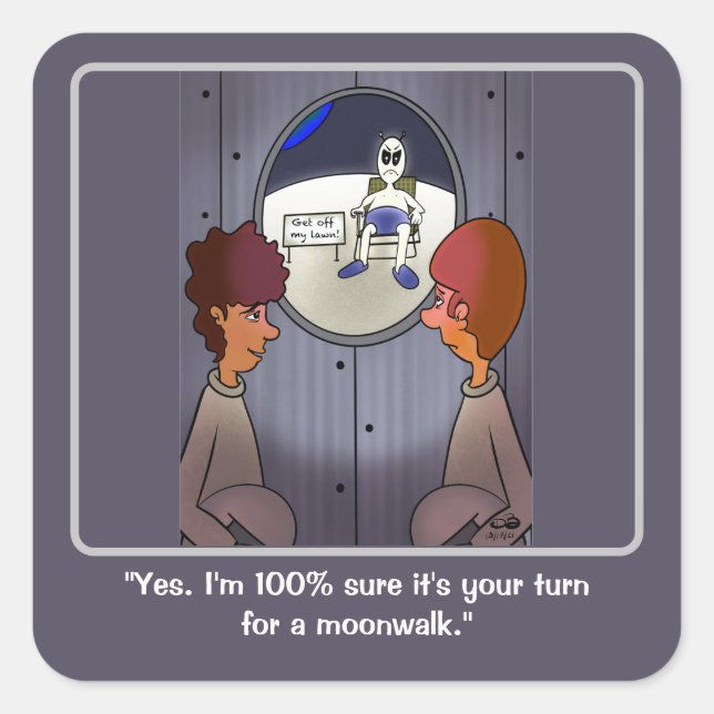 Sticker Carré Moonwalk (Devant)