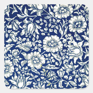 Sticker Carré Morris - Feuille d'autocollant bleu-bleu-bleu-bleu
