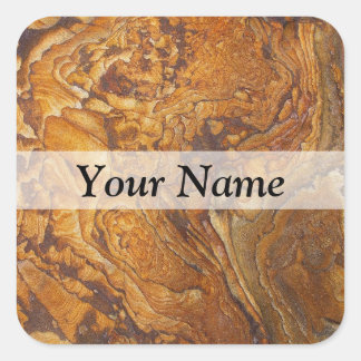 Sticker Carré Motif abstrait Sandstone