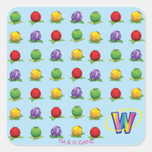 Sticker Carré Motif Blue Berry