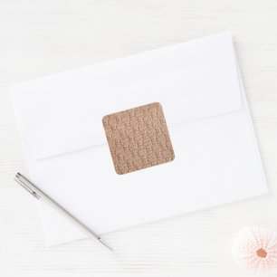 Sticker Carré Motif Bubble Knit Stitch par Shirley Taylor