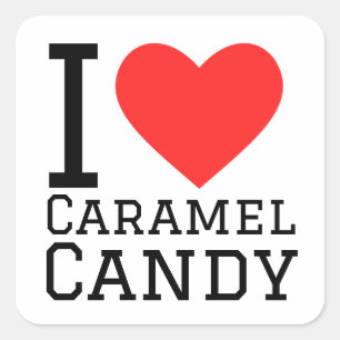 Sticker Carré Motif Caramel Candy