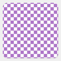 Motif classique violet et blanc À damiers