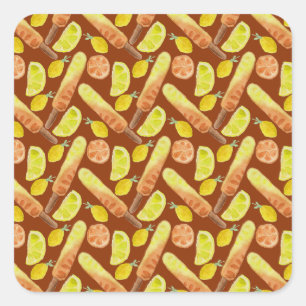 Sticker Carré Motif crème glacée motif Lollies lollipop 11