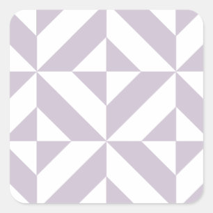 Sticker Carré Motif de cube de pale Cool géométrique