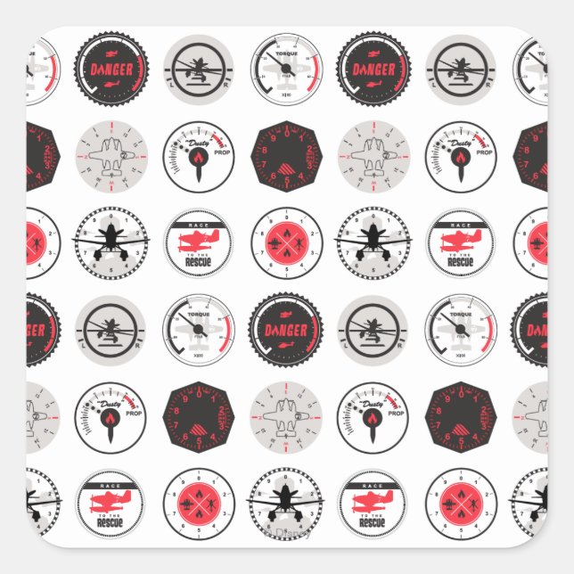 Sticker Carré Motif de garde (Devant)