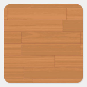 Sticker Carré Motif de parquet en bois