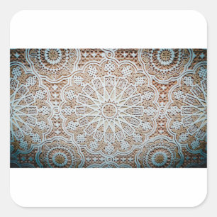 Sticker Carré motif de plafond en stuc