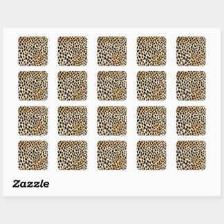 Sticker Carré Motif d'impression Cheetah