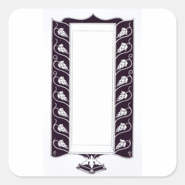 Sticker Carré Motif, probably from 'Le Mort d'Arthur', c (Devant)