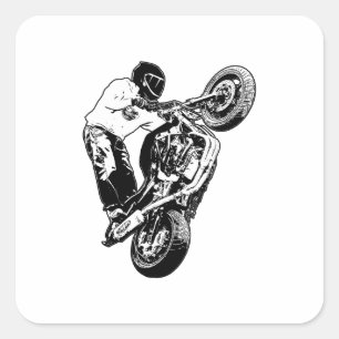 Sticker Carré Motorcycle