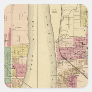 Sticker Carré Moundsville, Virginie-Occidentale