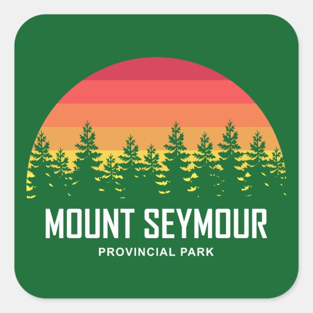 Sticker Carré Mount Seymour Provincial Park (Devant)