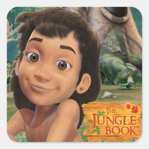 Sticker Carré Mowgli 4