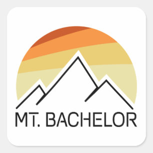 Sticker Carré Mt. Bachelor Oregon Retro