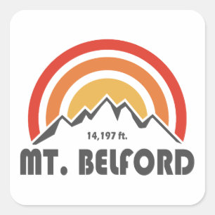 Sticker Carré Mt. Belford
