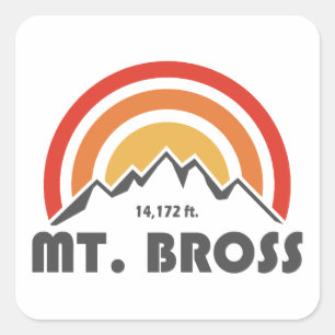 Sticker Carré Mt. Bross