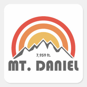 Sticker Carré Mt. Daniel Washington