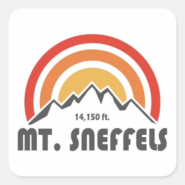 Sticker Carré Mt. Sneffels (Devant)