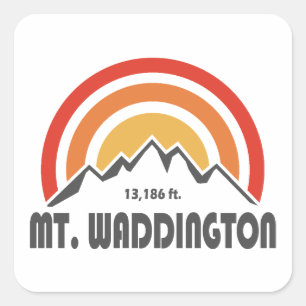 Sticker Carré Mt. Waddington (Colombie-Britannique)