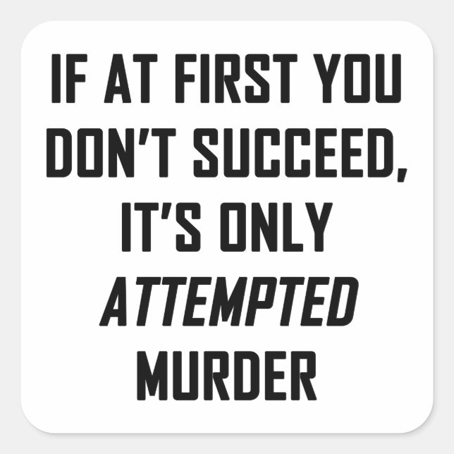 Sticker Carré Murder (Devant)