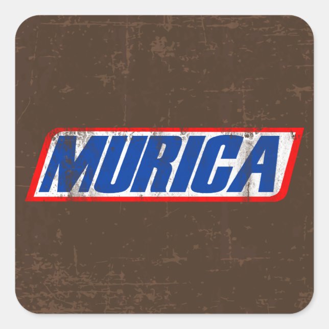 Sticker Carré Murica (Devant)