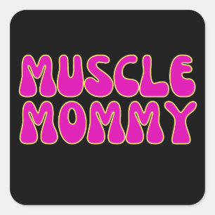Sticker Carré Muscle Mummy