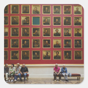 Sticker Carré Musée de l'Ermitage, salle 197, galerie de guerre