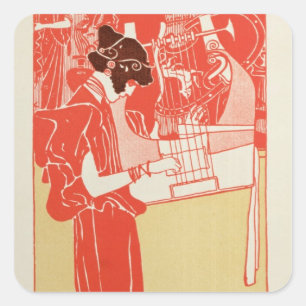 Sticker Carré Musique