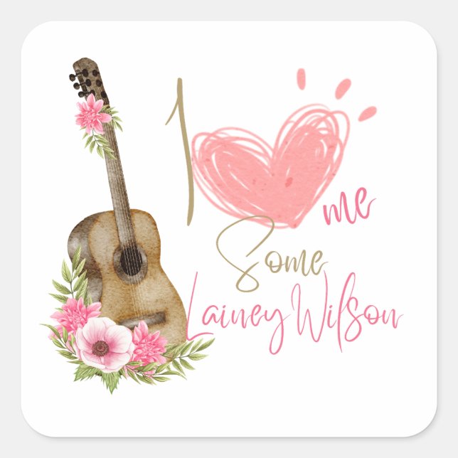 STICKER CARRÉ MUSIQUE DU PAYS - LAINEY WILSON (Devant)