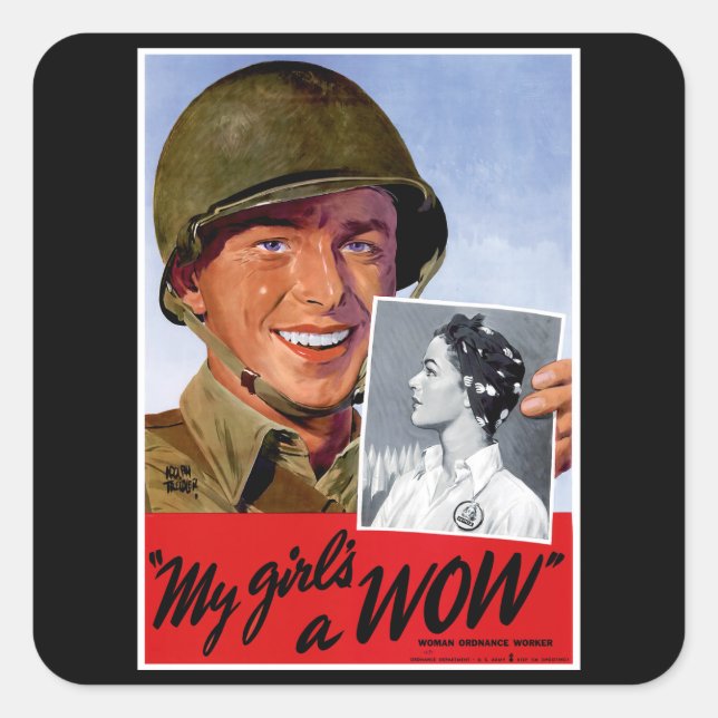 Sticker Carré My Girls a Wow (Devant)