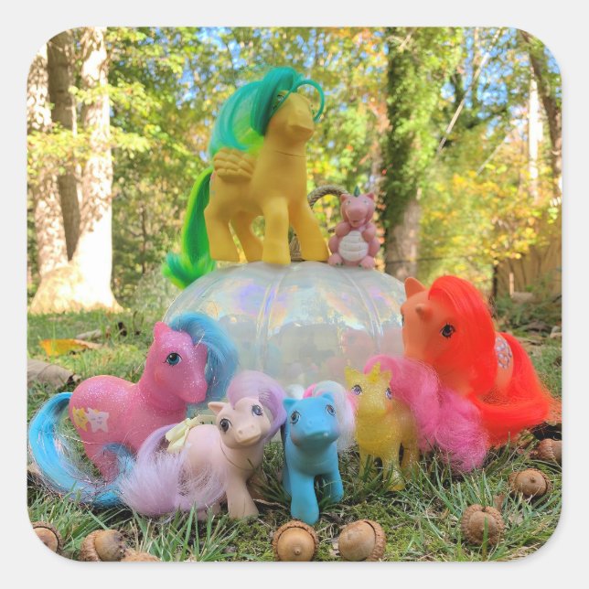 Sticker Carré My Little Pony Autumn Gathering (Devant)